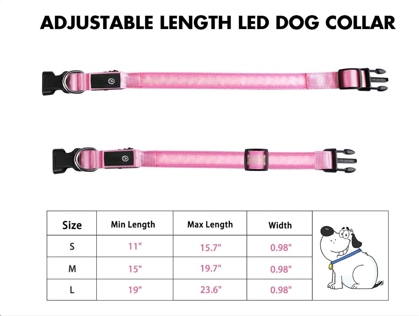 GlowPaw™ LED Safety Dog Collar