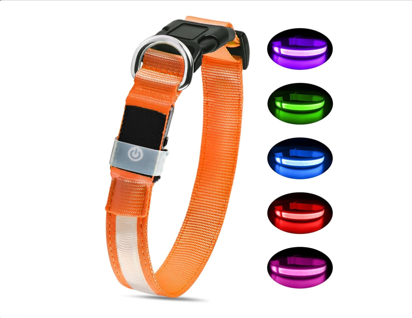 GlowPaw™ LED Safety Dog Collar