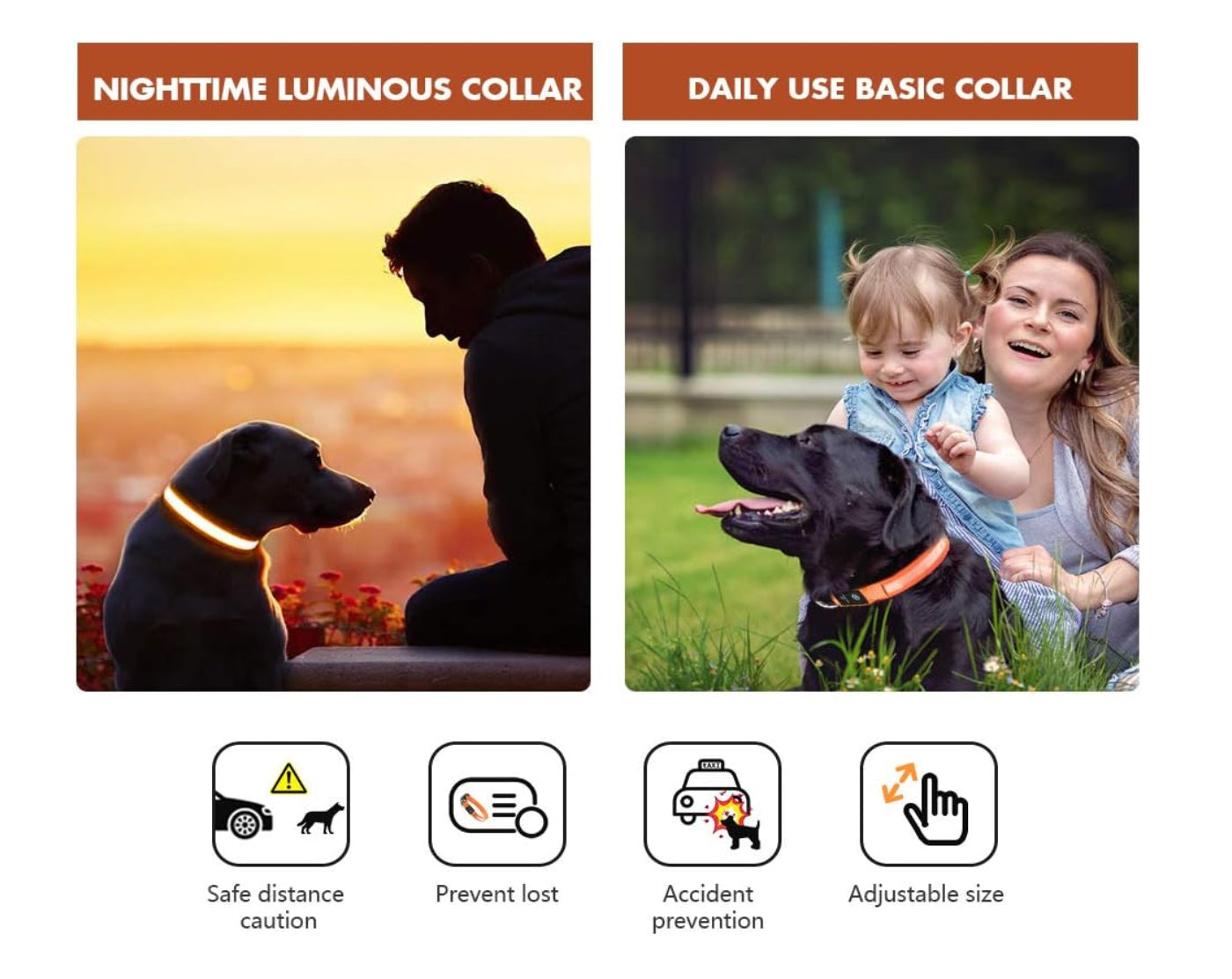 GlowPaw™ LED Safety Dog Collar