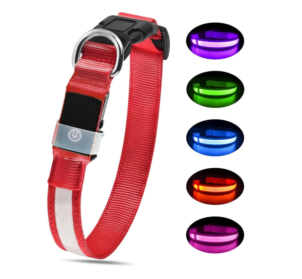 GlowPaw™ LED Safety Dog Collar